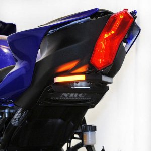 Yamaha R7 Fender Eliminator - New Rage Cycles - Tucked License Plate Bracket - Black - `21-`27